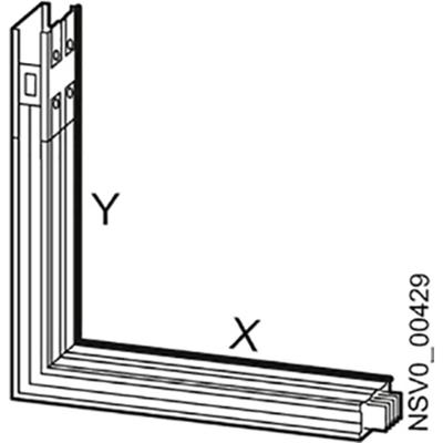 Siemens BVP:261888 Railsysteem knie voor Koper Lichtgrijs 400 A 690 V 1 stuk(s)