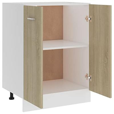 Onderkast Lyon 60x46x81,5 cm bewerkt hout sonoma eikenkleurig