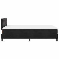 Boxspringbed met Matras met matras Zwart 120 x 190 cm Stof - thumbnail