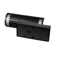 QAZQA Buiten wandlamp zwart met bewegingssensor 2-lichts - Boris - thumbnail