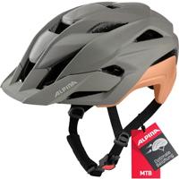 Olympic Sportswear Alpina sports mtb helm kamloop 51-55 mat grijs/perzik - thumbnail
