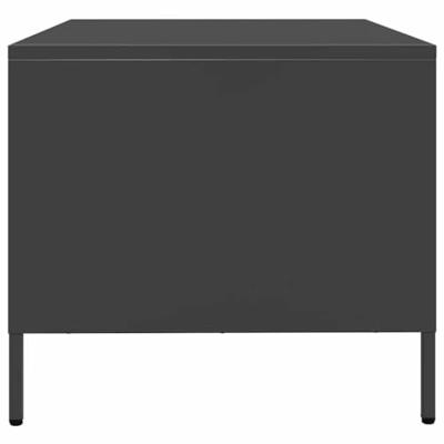 Salontafel 68,5x50x43,5 cm koudgewalst staal zwart