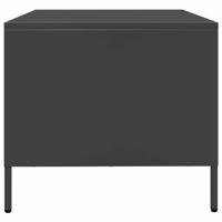 Salontafel 68,5x50x43,5 cm koudgewalst staal zwart - thumbnail