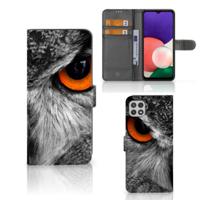 Samsung Galaxy A22 5G | Telefoonhoesje | Met pasjeshouder | Uil - thumbnail