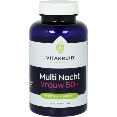 Vitakruid Multi Nacht Vrouw 50+ 100% Vegan 90 Tabletten