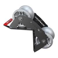 Kabelroller 10153 de moderne mosterdpot buitenhoek met 1 rol aluminium 130mm rol 1500KG - thumbnail