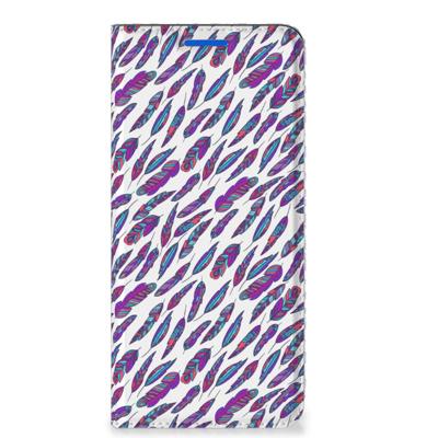 OPPO Reno6 5G | Hoesje met Magneet | Feathers Color