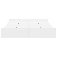 Opbergbedframe met hoofdeinde Wit 160 x 200 cm Bewerkt hout - thumbnail