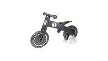 Simply for Kids Balance Bike Black Houten Loopfiets met Anti-Lek Band