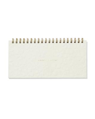 HEMA Weekplanner spiraal reliëf (beige)