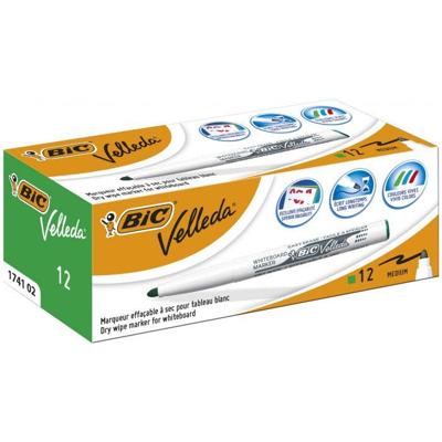Markeerstiften Bic Pocket 1741 Whiteboard Rond Groen (12 Stuks)