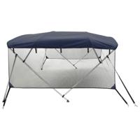 VidaXL Biminitop 4 bogen met mesh zijwanden 243x(200-213)x137 cm - thumbnail