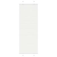 Pliss rolgordijn 80x200 cm stofbreedte 79,4 cm polyester wit - thumbnail