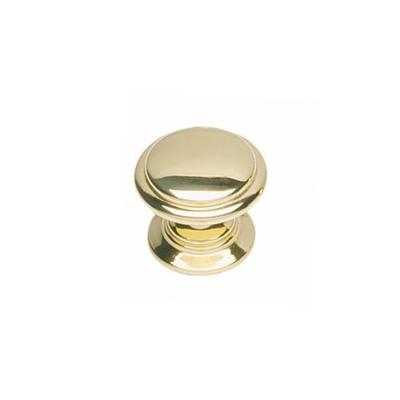 Knop afgerond 32mm messing gelakt Knop afgerond 32mm messing gelakt