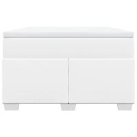 Boxspring met matras kunstleer wit 120x200 cm - thumbnail
