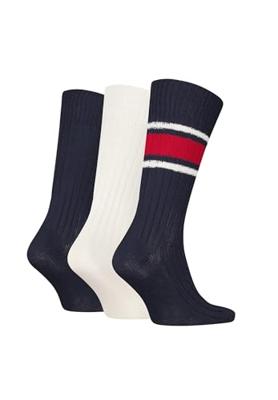 Tommy Hilfiger 3-paar Crew heren boots sokken - giftbox - Katoenen sportsokken