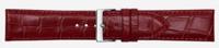 Horlogeband Poletto 454S.06.24 Leder Bordeaux 24mm - thumbnail
