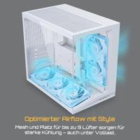 Lian Li O11 Dynamic Mini V2 Mini-tower Behuizing, Gaming-behuizing, PC-behuizing Wit - thumbnail