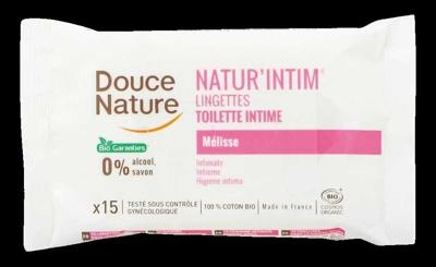 Douce Nature Intieme hygienische doekjes katoen bio 15 Stuks