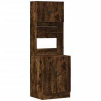 Keukenkast 60x50x180 cm bewerkt hout gerookt eikenkleurig - thumbnail