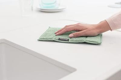 Brabantia sinkside 3 microvezel sponsdoekjes jade green