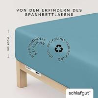Schlafgut Schlafgut Pure Jersey Boxspring Hoeslaken M - 120x200 - 130x220 467 Petrol Mid - thumbnail
