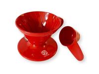 Hario V60 dripper plastic - maat 01 rood - thumbnail