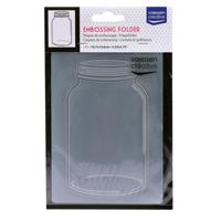 Vaessen Creative • embossing folder glazen pot - thumbnail
