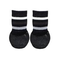 Trixie hondensokken anti-slip met rubberlaag rondom zwart - thumbnail