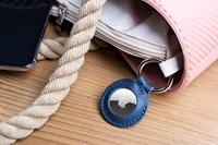 FIXED Leather Case for AirTag blue - thumbnail