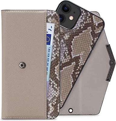 Mobilize 2in1 Elegant Magnet Clutch Apple iPhone XR/11 Beige Snake