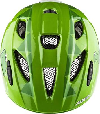 Alpina sports kinderhelm ximo flash green dino 47-51 glans