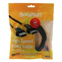 Scanpart Premium High Speed HDMI kabel met Ethernet 3.0m 4K60Hz 18Gbps HDMI kabel - thumbnail