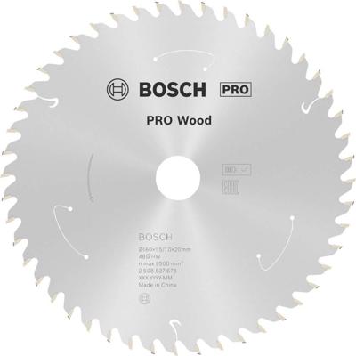 Bosch Accessoires Cirkelzaagblad ACCU Standard for Wood 160x20/15.875x1.5/1.0x48T - 2608837678 Bosch Accessoires Cirkelzaagblad ACCU Standard for Wood 160x20/15.875x1.5/1.0x48T - 2608837678