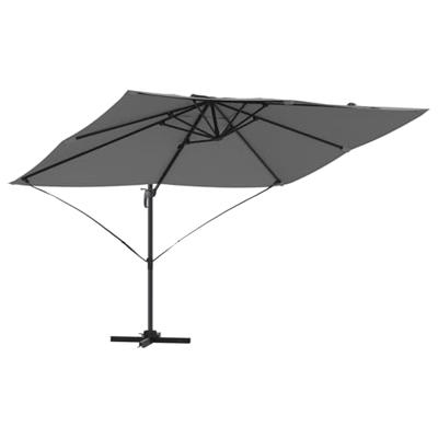 VidaXL Parasol antraciet 351 x 250 x 260 cm polyester en aluminium