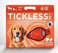 TICKLESS TEEK EN VLO AFWEER VOOR HOND EN KAT FLUORISEREND ORANJE - thumbnail