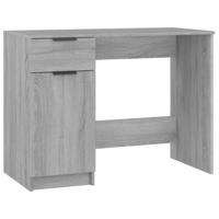 Bureau 100x50x75 cm bewerkt hout grijs sonoma eikenkleurig - thumbnail