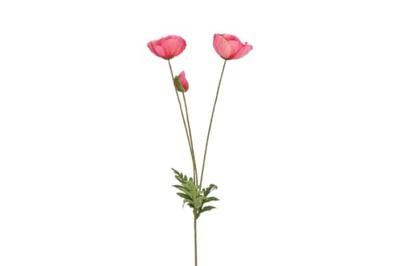 Kunstbloem Papaver d.roze