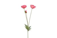 Kunstbloem Papaver d.roze - thumbnail