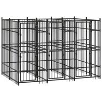 Hondenkennel 5,53 m² staal - thumbnail