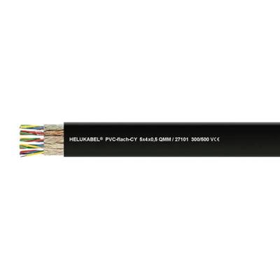 HELU PVC Lintkabel 5 x 0.50 mm² Zwart 11008503-100 100 m