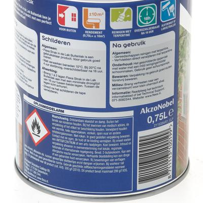 Flexa zijdeglans zwart 750ml