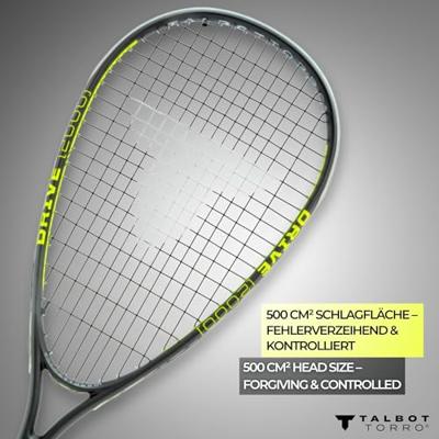 Racket - TALBOT TORRO - DRIVE 2000 - US 500 snaren - 500cm² kop - 19mm/160g frame - 200g Racket - TALBOT TORRO - DRIVE 2000 - US 500 snaren - 500cm² kop - 19mm/160g frame - 200g