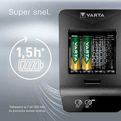 Varta LCD Smart Charger+ incl. 4 accu's 2100 mAh AA - thumbnail