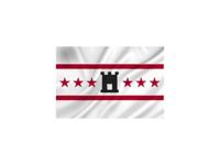 Dokkumer Vlaggen Centrale Vlag drenthe 150x 225 cm spun poly dvc - thumbnail