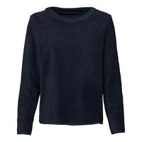 Badstof-shirt van bio-katoen met ronde hals, nachtblauw 50 - thumbnail