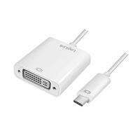 LogiLink UA0245A USB / DVI Adapter [1x USB 3.2 Gen 2 stekker C (USB 3.1) - 1x DVI-bus 24+5-polig] Wit 14.00 cm - thumbnail