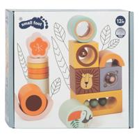 Small Foot houten ontdekblokken safari, 12dlg. - thumbnail