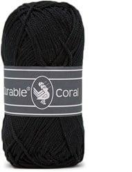 Durable Coral 325 Black - Haakgaren / Breigaren