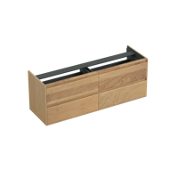 Onderkast Forzalaqua Reno 160x51x60 Cm 4 Lades Softclose Eiken Smoke - thumbnail